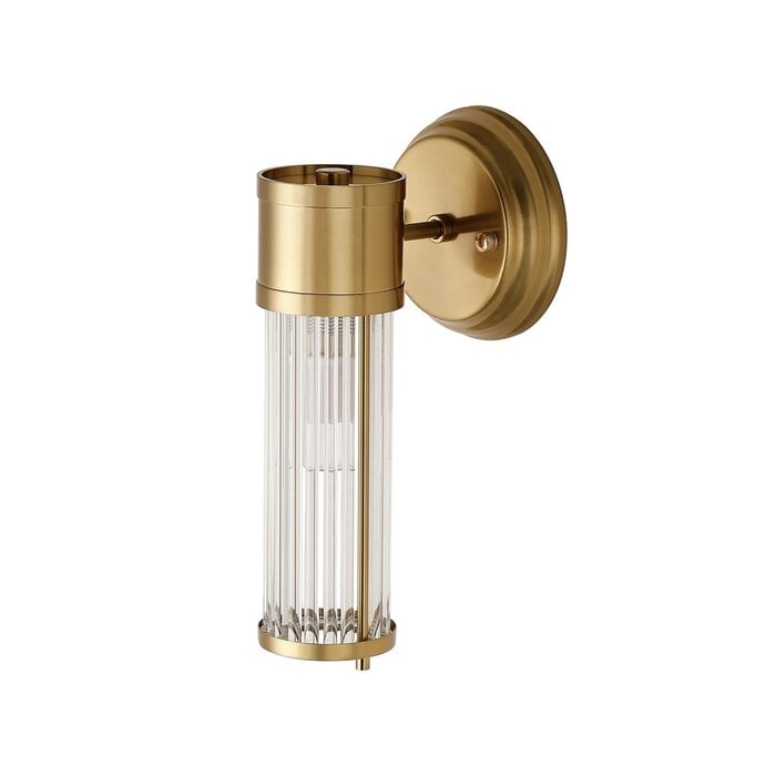 Tai - Single Light Wall Light with Glass Rods - Gold