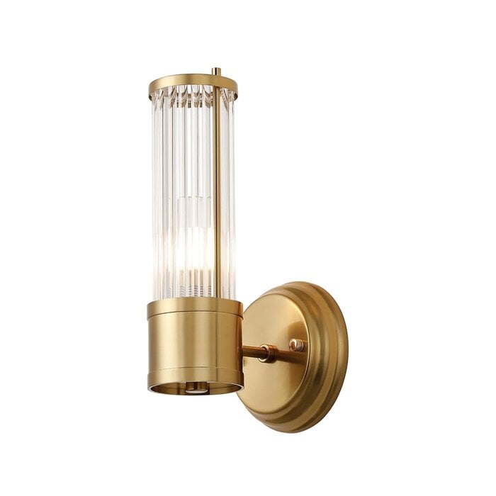 Tai - Single Light Wall Light with Glass Rods - Gold