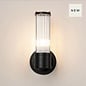 Tai - Single Light Wall Light with Glass Rods - Black