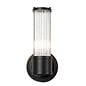 Tai - Single Light Wall Light with Glass Rods - Black