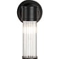 Tai - Single Light Wall Light with Glass Rods - Black