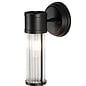 Tai - Single Light Wall Light with Glass Rods - Black