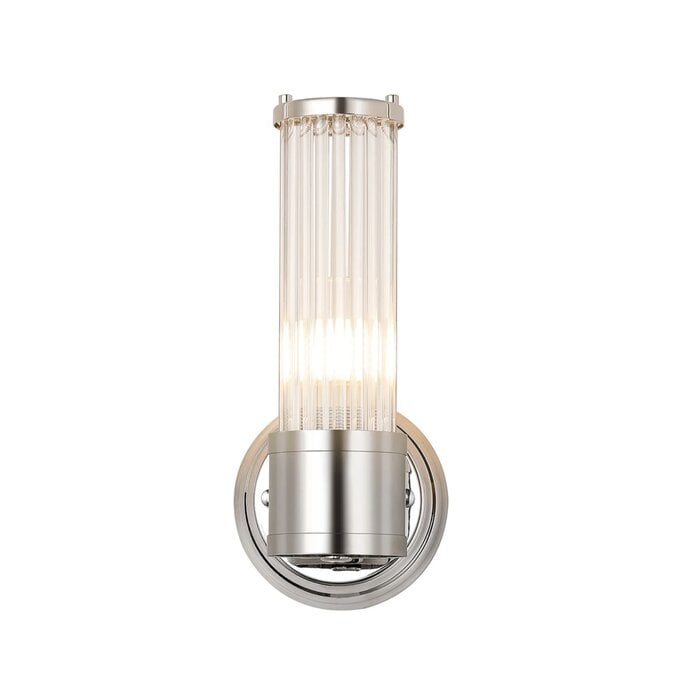 Tai - Single Light Wall Light with Glass Rods - Polished Nickel