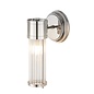 Tai - Single Light Wall Light with Glass Rods - Polished Nickel