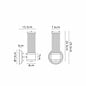 Tai - Single Light Wall Light with Glass Rods - Bronze