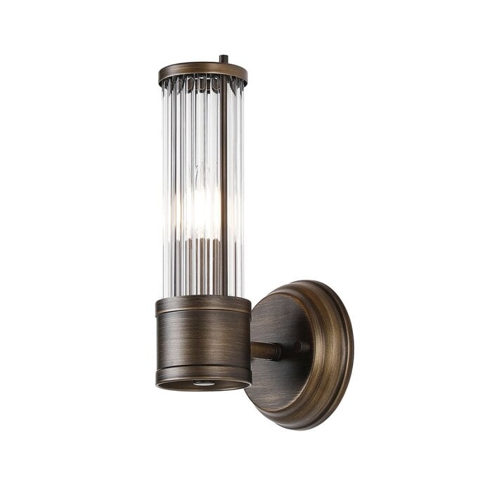 Tai - Single Light Wall Light with Glass Rods - Bronze