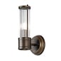 Tai - Single Light Wall Light with Glass Rods - Bronze