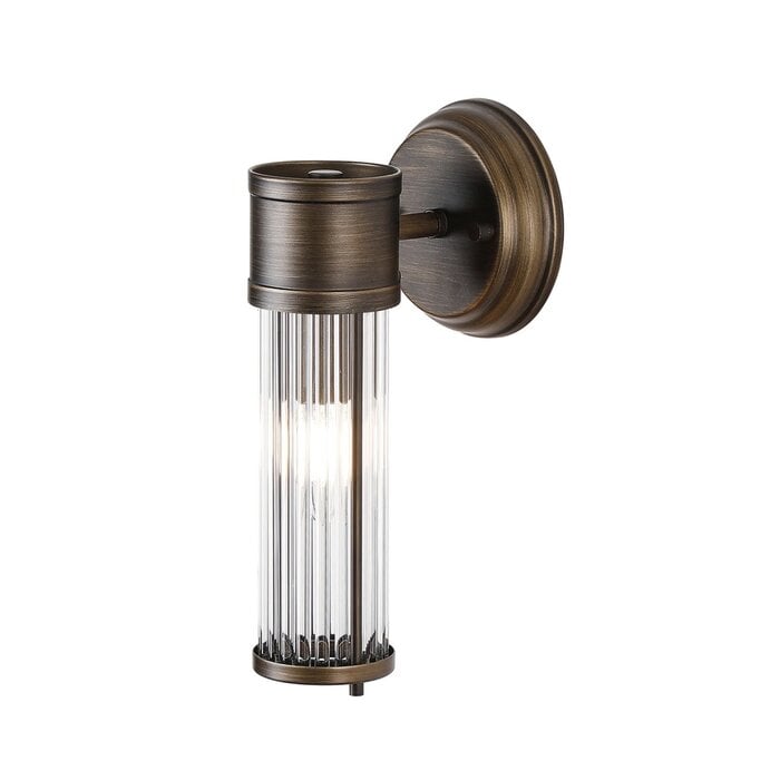 Tai - Single Light Wall Light with Glass Rods - Bronze