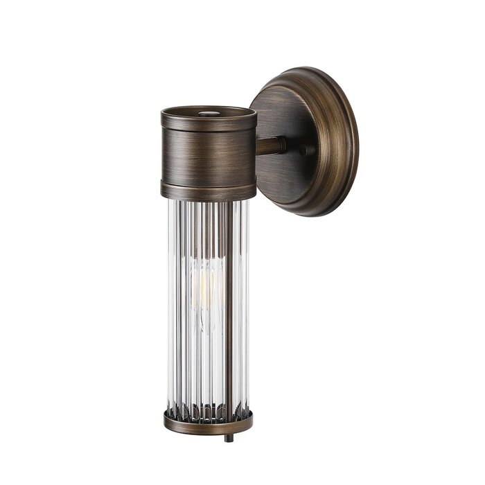Tai - Single Light Wall Light with Glass Rods - Bronze