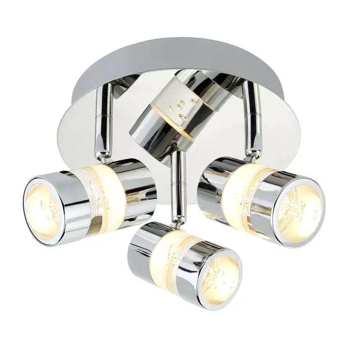 Small LED Bubbles Bathroom Fitting - Polished Chrome