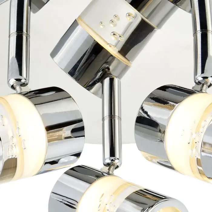 Small LED Bubbles Bathroom Fitting - Polished Chrome