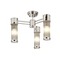 Tai - 3 Light Glass Rod Semi-Flush Ceiling Light - Polished Nickel