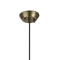 Tai - Single Light Pendant Ceiling Light with Glass Rods - Antique Brass