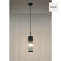 Tai - Single Light Pendant Ceiling Light with Glass Rods - Black