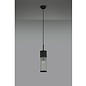 Tai - Single Light Pendant Ceiling Light with Glass Rods - Black