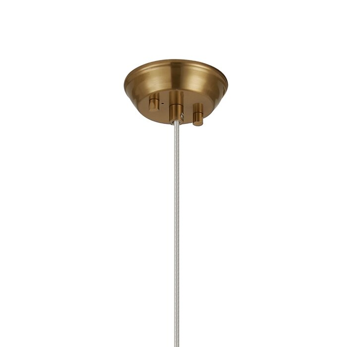 Tai - Single Light Pendant Ceiling Light with Glass Rods - Gold