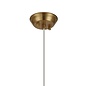 Tai - Single Light Pendant Ceiling Light with Glass Rods - Gold