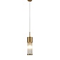 Tai - Single Light Pendant Ceiling Light with Glass Rods - Gold