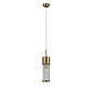 Tai - Single Light Pendant Ceiling Light with Glass Rods - Gold
