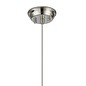 Tai - Single Light Pendant Ceiling Light with Glass Rods - Polished Nickel
