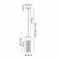 Tai - Single Light Pendant Ceiling Light with Glass Rods - Polished Nickel