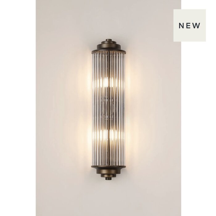 Tai - Two Light Wall Light with Glass Rods - Bronze