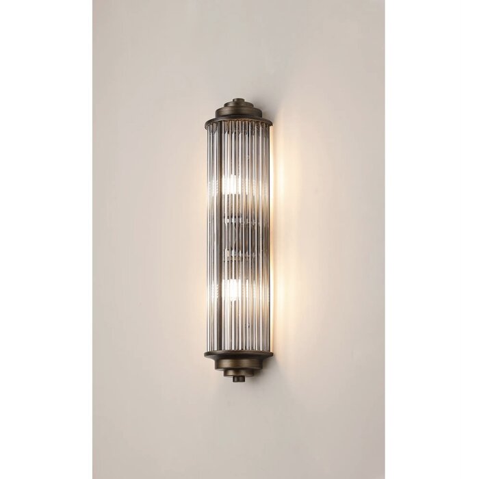 Tai - Two Light Wall Light with Glass Rods - Bronze