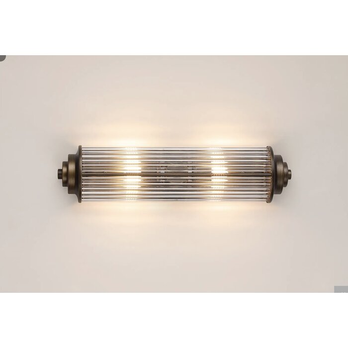 Tai - Two Light Wall Light with Glass Rods - Bronze