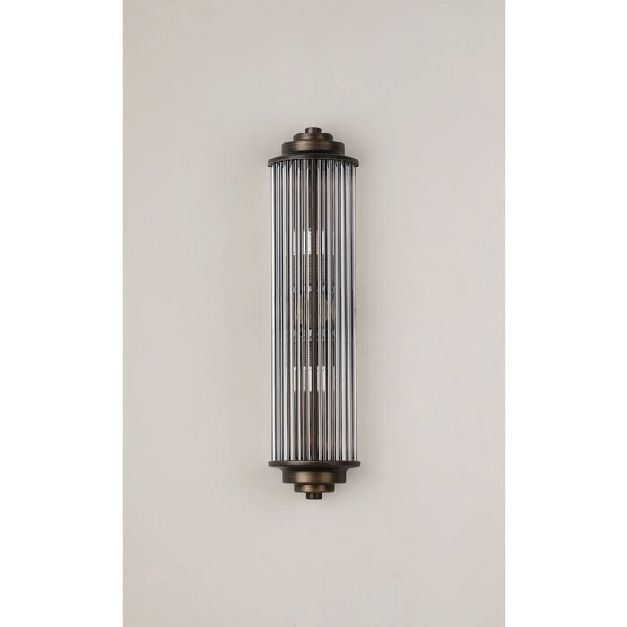 Tai - Two Light Wall Light with Glass Rods - Bronze