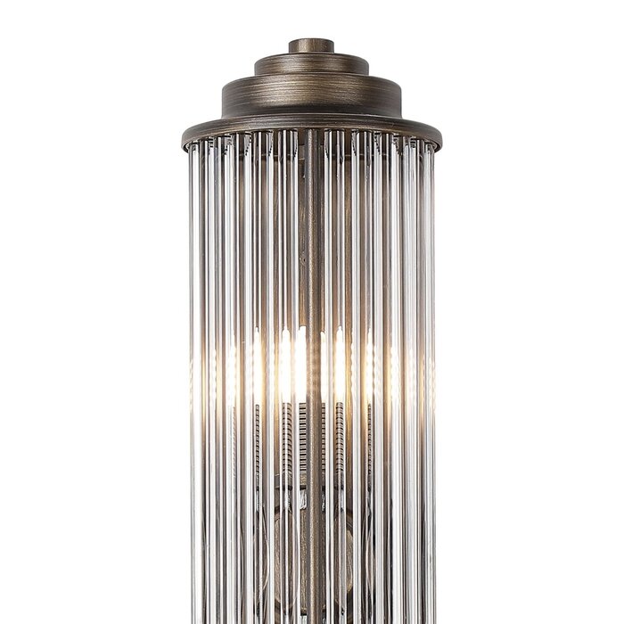 Tai - Two Light Wall Light with Glass Rods - Bronze