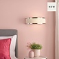 Alva  - Wall Light - Polished Chrome and Ivory Micropleat