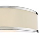 Alva  - Wall Light - Polished Chrome and Ivory Micropleat