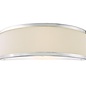 Alva  - Wall Light - Polished Chrome and Ivory Micropleat