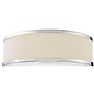 Alva  - Wall Light - Polished Chrome and Ivory Micropleat
