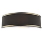 Alva  - Wall Light - Antique Bronze and Brown Micropleat