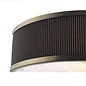 Alva  - Wall Light - Antique Bronze and Brown Micropleat