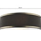 Alva  - Wall Light - Antique Bronze and Brown Micropleat