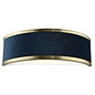 Alva  - Wall Light - Brushed Brass and Blue