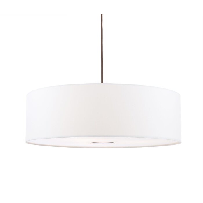 Isola - Easy Fit Pendant Shade - Ivory and Bronze - 60cm