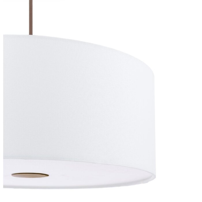 Isola - Easy Fit Pendant Shade - Ivory and Bronze - 40cm