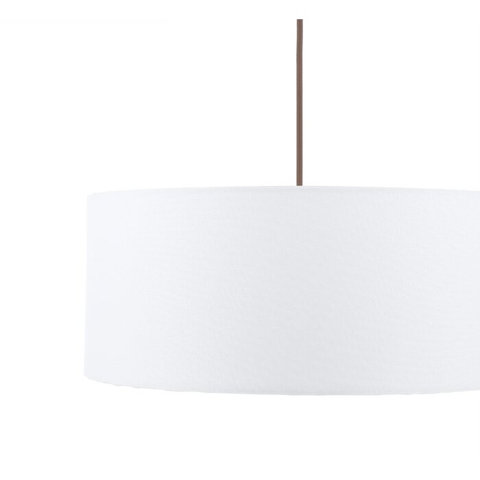Isola - Easy Fit Pendant Shade - Ivory and Bronze - 40cm