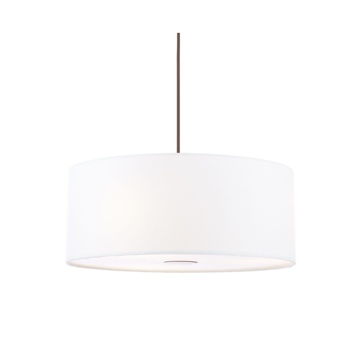 Isola - Easy Fit Pendant Shade - Ivory and Bronze - 40cm
