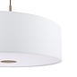 Isola - 3 Light Pendant Ceiling Light - Antique Bronze and Ivory Shade - 60cm