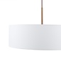 Isola - 3 Light Pendant Ceiling Light - Antique Bronze and Ivory Shade - 60cm