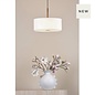 Isola - 3 Light Pendant Ceiling Light - Antique Bronze and Ivory Shade - 40cm