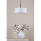 Isola - 3 Light Pendant Ceiling Light - Antique Bronze and Ivory Shade - 40cm