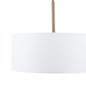Isola - 3 Light Pendant Ceiling Light - Antique Bronze and Ivory Shade - 40cm