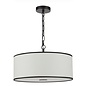Gemima - 3 Light Pendant - White and Black with Shade