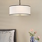Gemima - 3 Light Pendant - White and Black with Shade