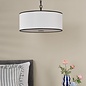 Gemima - 3 Light Pendant - White and Black with Shade